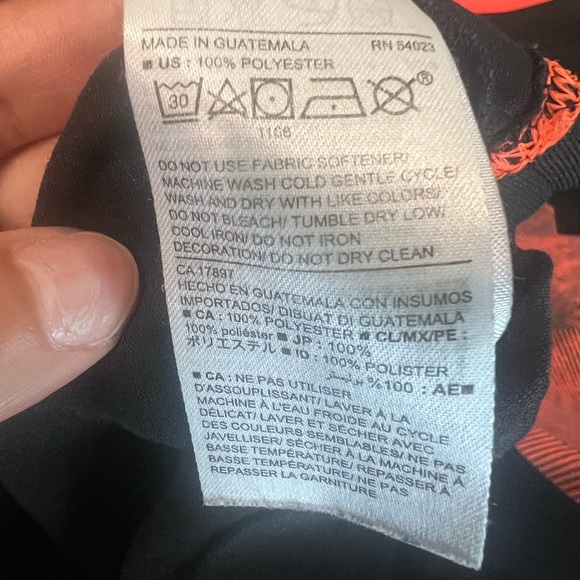 Old Navy Black and Orange Short Sleeve Tee Size Large - Picture 7 of 7